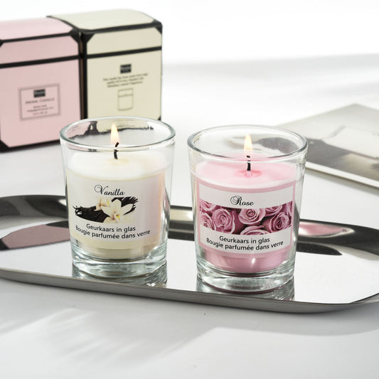 Plant Candles Aromatherapy Glass Romantic Fragrance